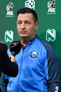 Richards Bay co-coach Vasili Manousakis during the Nedbank Cup Last 32 match between Mamelodi Sundowns and Richards Bay at Loftus Versfeld Stadium on February 07, 2023 in Pretoria.