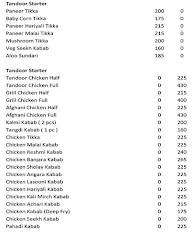 Bollywood Platter menu 2