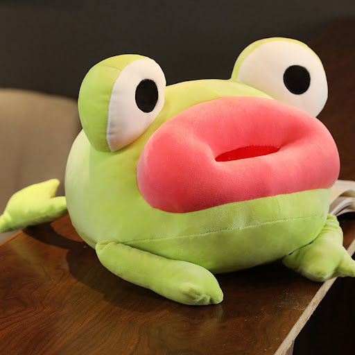Title 1, Big Mouth Frog Plush Toy Doll. Soft and cuddly,...