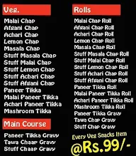 Mani Pishori Veg Grill menu 2