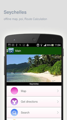 Seychelles Map offline