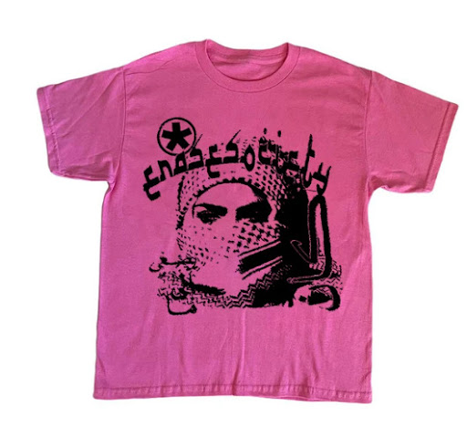 Title 8, Camiseta Hip Hop Holgada Gótica con Estampado B...