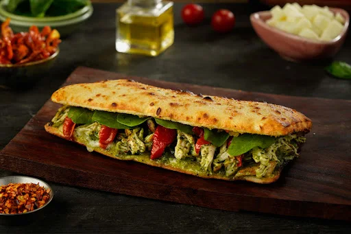 Pesto Pulled Chicken Sandwich