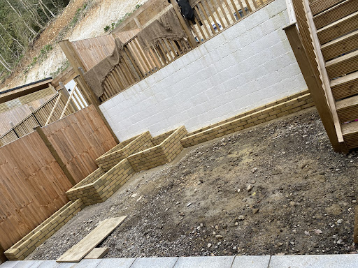 Garden brick planters