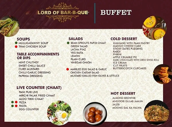 Lord Of Bar-B-Que menu 