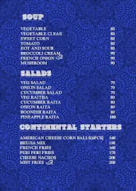 Mist Cafe & Restaurant menu 1