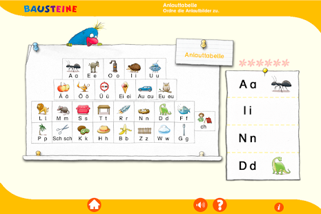  Bausteine Anlauttabelle 