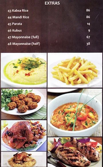 Flavours Of Arabia menu 