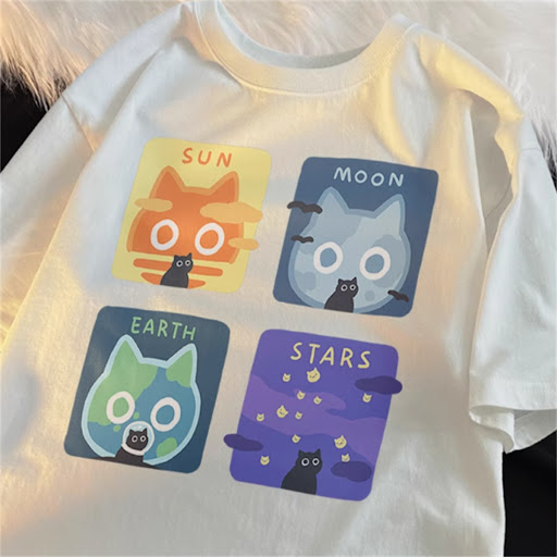 Title 2, Erkek Yazlık Bol Tişört Japon Moda Markası, Kıs...
