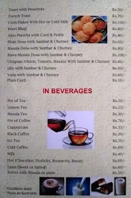 Cheers Bar menu 1