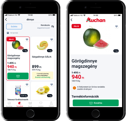 Auchan mobile app redesigned: new design, updated functions