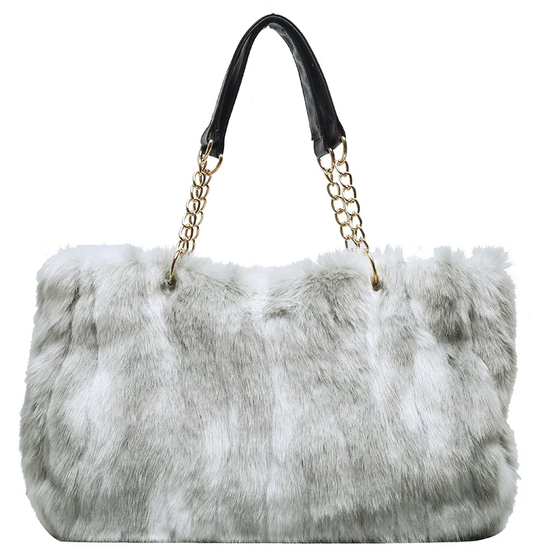 Title 2, Dames Tote Bag met Luipaardprint van Pluche Gro...