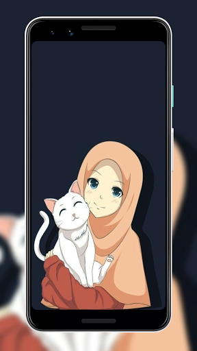 Wallpaper Kartun Muslimah