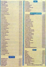 Sai Sagar menu 1