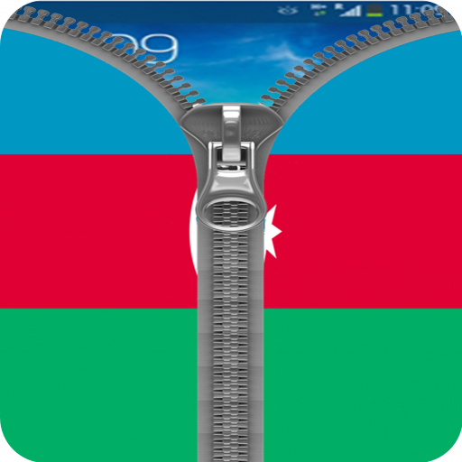 Azerbaijan Flag Zipper Lock