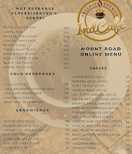 Indcafe menu 2