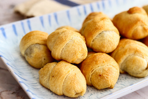 A platter of Miniature Meat Turnovers.