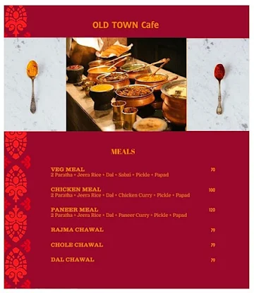 Old Town Cafe menu 