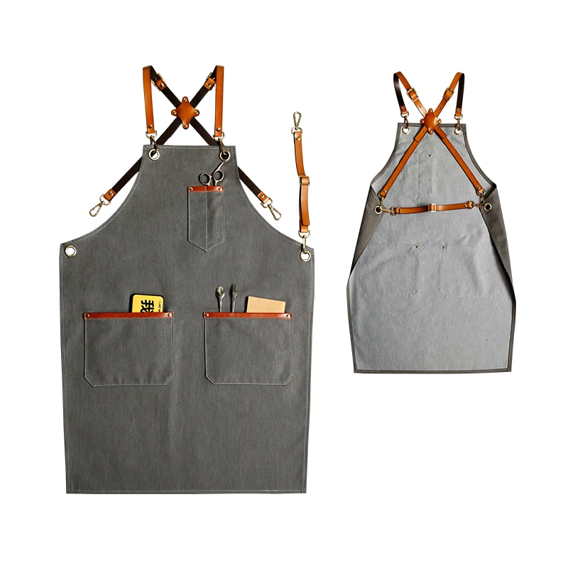 Title 6, Tablier en denim de toile pour cafetière de café