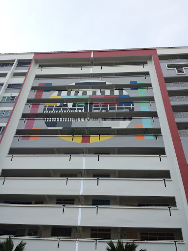 Retro TV Test Pattern Mural