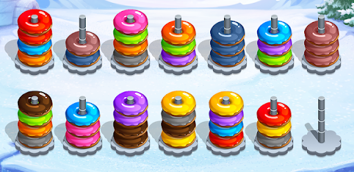 Donut Hoop Stack 3d Color Sort