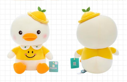 Title 11, Cartoon Smiling Little Yellow Duck Plush Toy, a...
