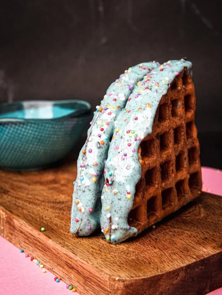 Blue Cookies And Cream Exotic Pocket Waffle
