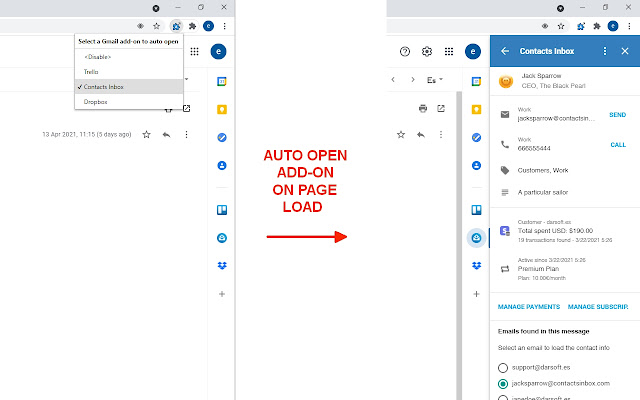 Auto Open Add-on chrome extension