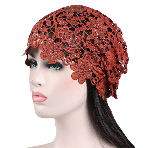 Title 3, Hat Female Ethnic Style Flower Hat Hollow Singl...