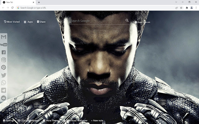 Black Panther Wallpaper HD New Tab