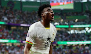 Mohammed Kudus celebrates scoring Ghana's second goal in their World Cup Group H match against Korea Republic at Education City Stadium in Al Rayyan, Qatar on November 28 2022.