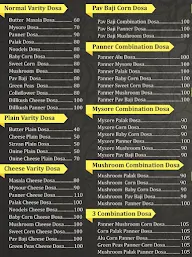 99 Variety Dosa & Juice menu 1