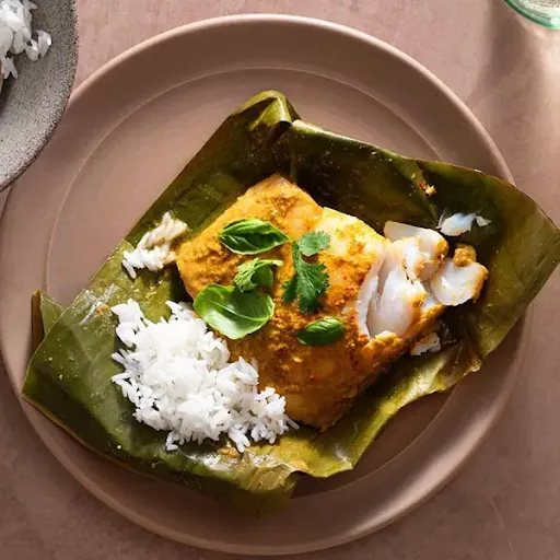 Steamed Fish In Banana Leaf