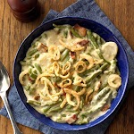 Jazzed-Up Green Bean Casserole was pinched from <a href="https://www.tasteofhome.com/recipes/jazzed-up-green-bean-casserole/" target="_blank" rel="noopener">www.tasteofhome.com.</a>