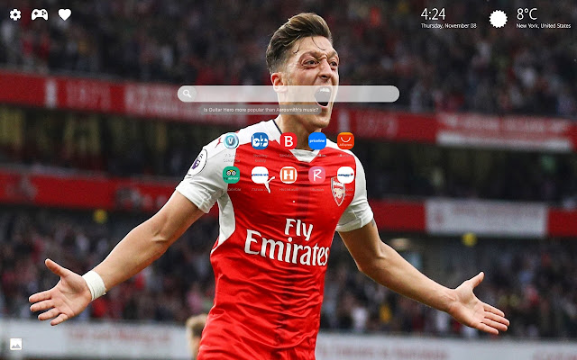 Ozil FC Arsenal HD Wallpapers New Tab