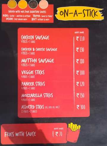 Auto Express Hot Dogs menu 