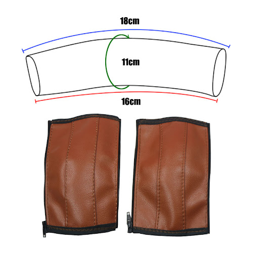 Title 23, Baby Stroller Armrest Cover Leather Push Rod Gu...