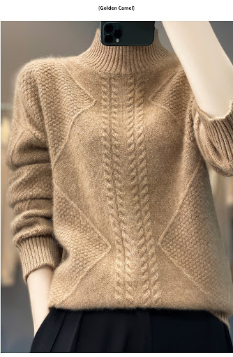 Title 14, Autumn And Winter New Thickened Half-high Colla...