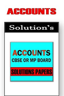 Accounts 12th Cbse Solutions 2018 - náhled