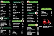 The Thickshake Pizza & Shake menu 2