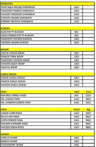 Bird Of Paradise Cafe menu 1