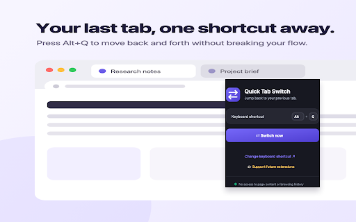 Quick Tab Switch screenshot 1