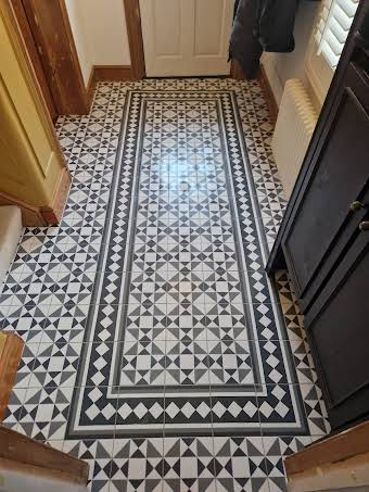 Victorian style hallway floor tiling  album cover