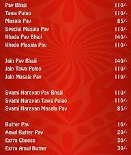 Rajesh Pav Bhaji menu 2