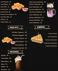 Snack Room menu 1