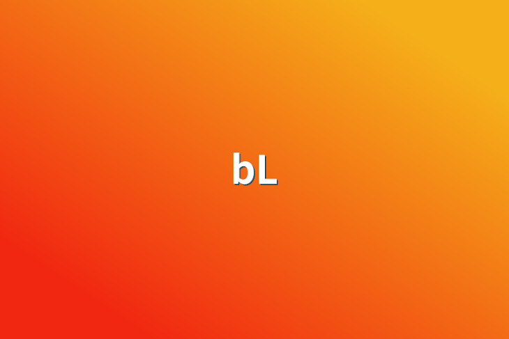 「bL」のメインビジュアル