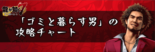 サブスト4「ゴミと暮らす男」の攻略チャート