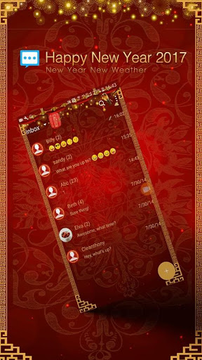 Screenshot Next SMS Skin (New Year 2017)