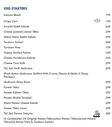 TLC - The Loving Chef menu 