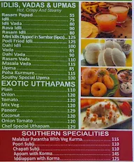 Southy menu 1